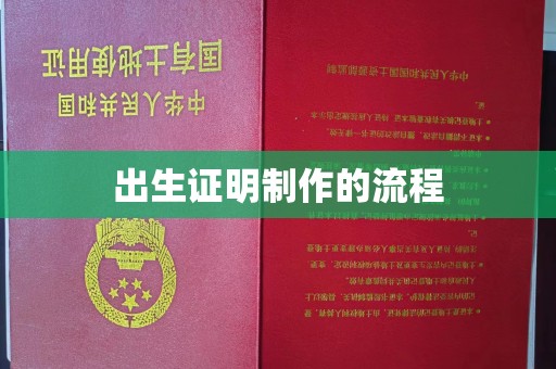 成都出生证明制作的流程