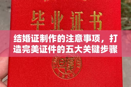 成都结婚证制作的注意事项，打造完美证件的五大关键步骤
