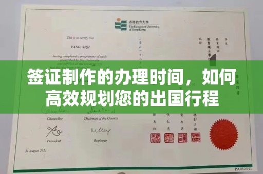成都签证制作的办理时间，如何高效规划您的出国行程