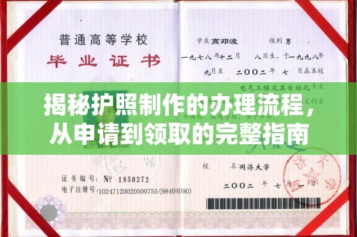 成都揭秘护照制作的办理流程，从申请到领取的完整指南